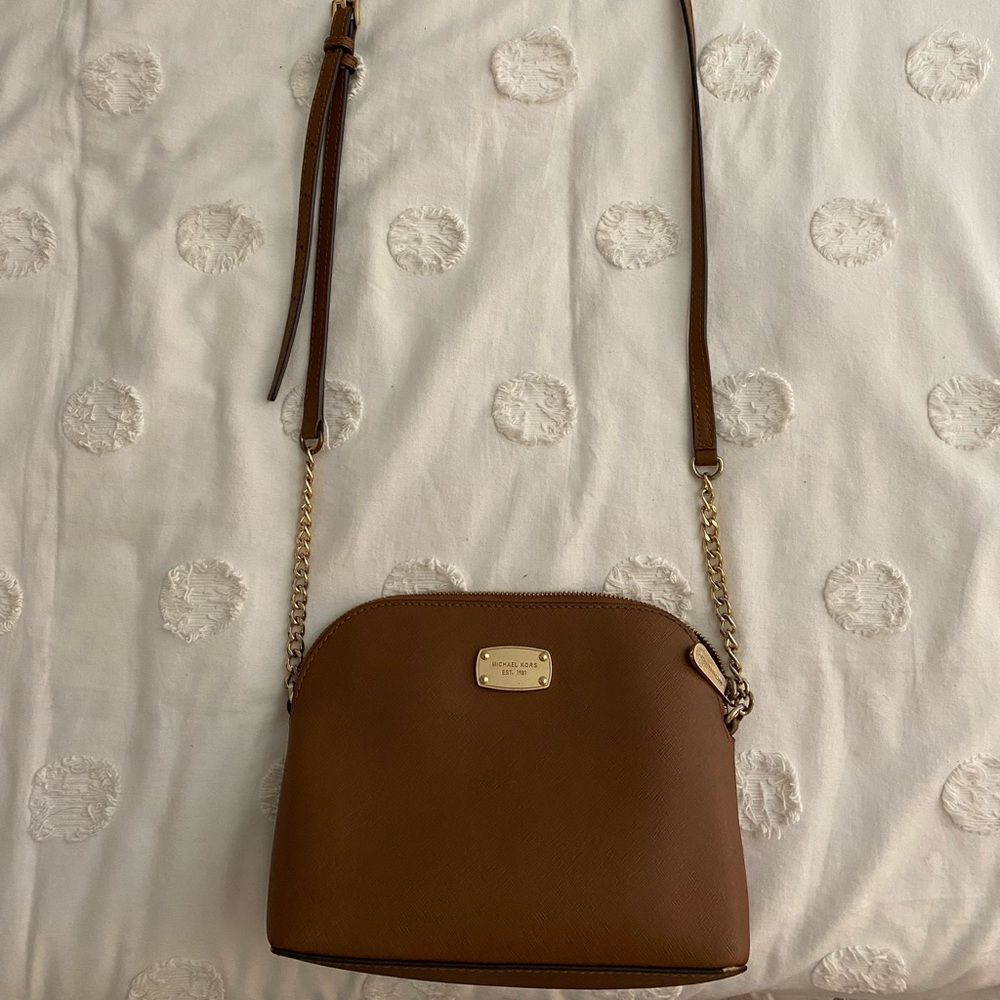Michael Kors brown crossbody bag